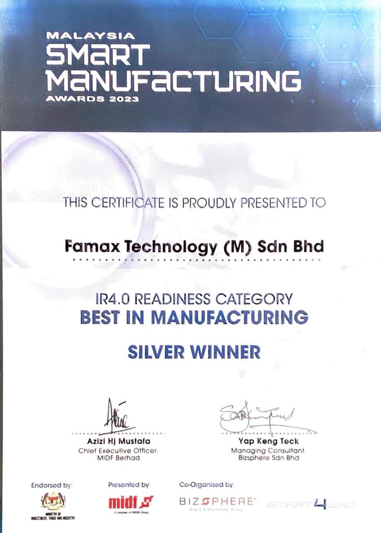 MALAYSIA SMART MANUFACTURING AWARD 2023